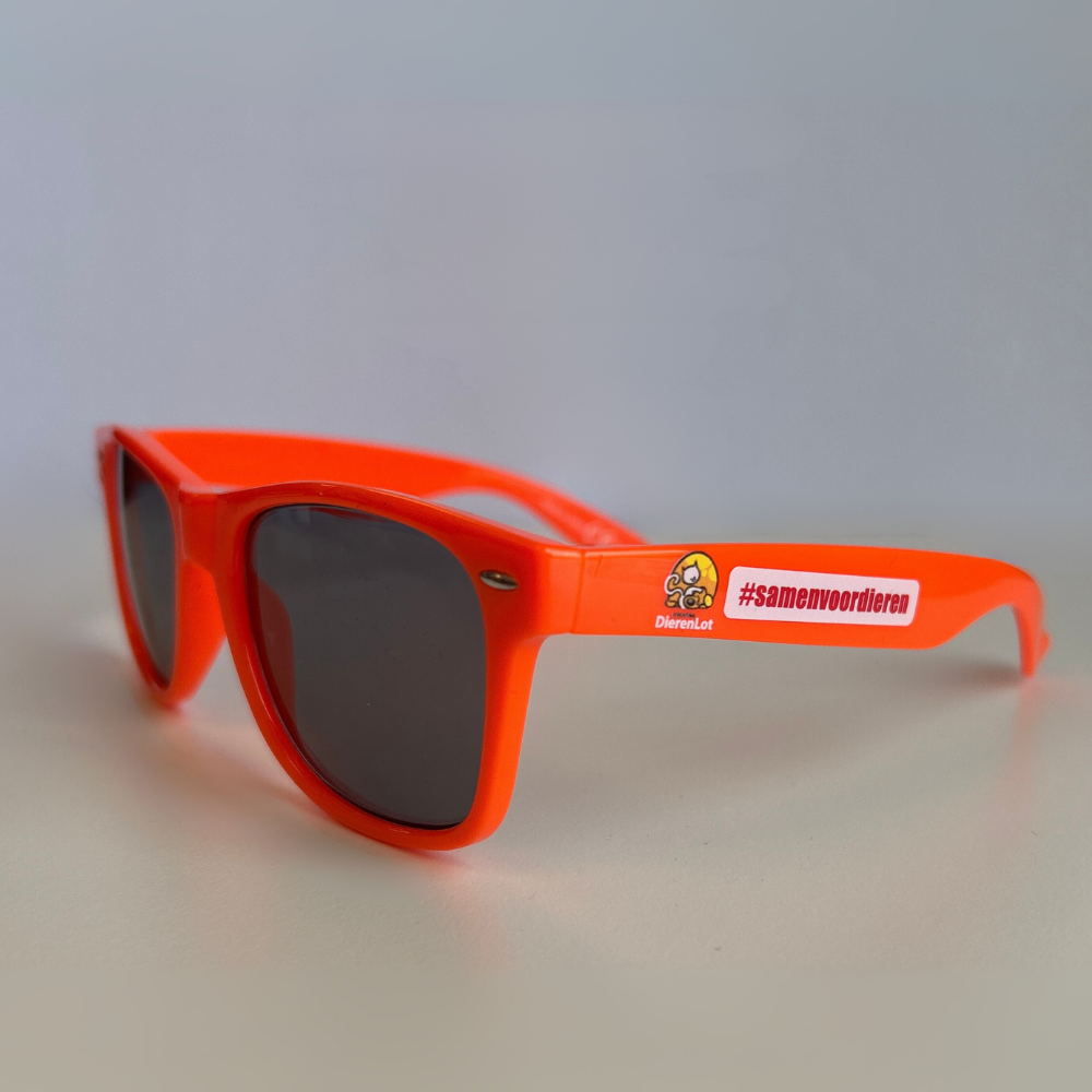 Oranje zonnebril - DierenLot