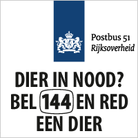 dier in nood? Bel 144 en red een dier