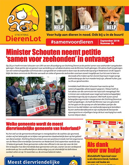 Nieuwsbrief september 2018
