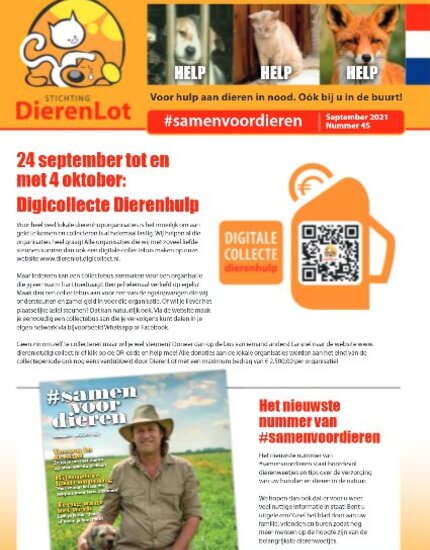 Nieuwsbrief september 2021