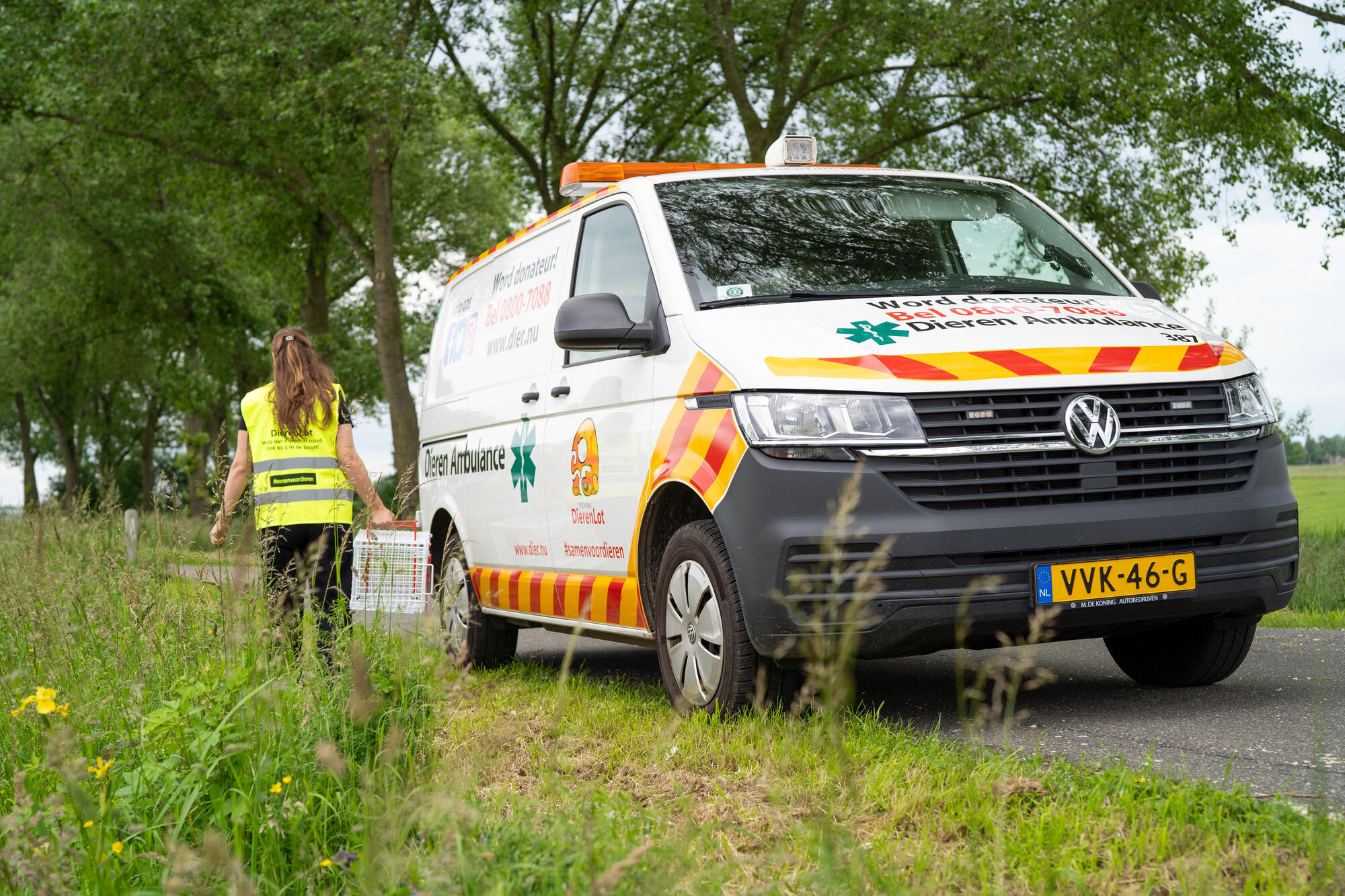 Dierenambulance in actie